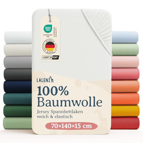 Laleni Jersey Spannbettlaken 70x140 cm Babybett - Oeko-TEX zertifiziertes Bettlaken 70x140 Kinderbett - Spannbettlaken 70x140 Baby aus 100{ddbeb226f291cbb3881ec7246fe0baa87d199e73163b1d601f029327e28d4bfa} Baumwolle - Spannbettlaken 70x140 Baby in Ivory Laleni Jersey Spannbettlaken 70x140 cm Babybett - Oeko-TEX zertifiziertes Bettlaken 70x140 Kinderbett - Spannbettlaken 70x140 Baby aus 100{ddbeb226f291cbb3881ec7246fe0baa87d199e73163b1d601f029327e28d4bfa} Baumwolle - Spannbettlaken 70x140 Baby in Ivory