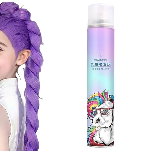 Spray Coloración Cabello | 320ml Spray Tinte Instantáneo Secado Rápido | No Pegajosa | Fiestas Halloween Disfraces Espectáculos Looks Temporada