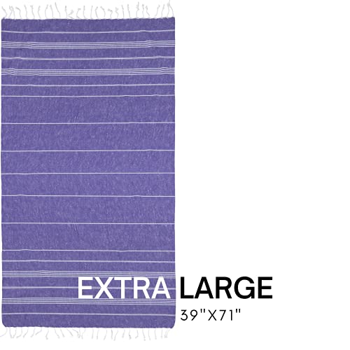 Bay Laurel Turkish Beach Towel With Travel Bag 39 X 71 Quick Dry Sand Free Lightweight Large Oversized Beach Towel Turkish Towels Light Beach Towel Travel Towels (Purple) #TOP2
