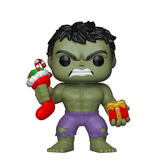 Funko 33984 POP Bobble: Marvel: Holiday Hulk w/ Stocking and Plush 33984