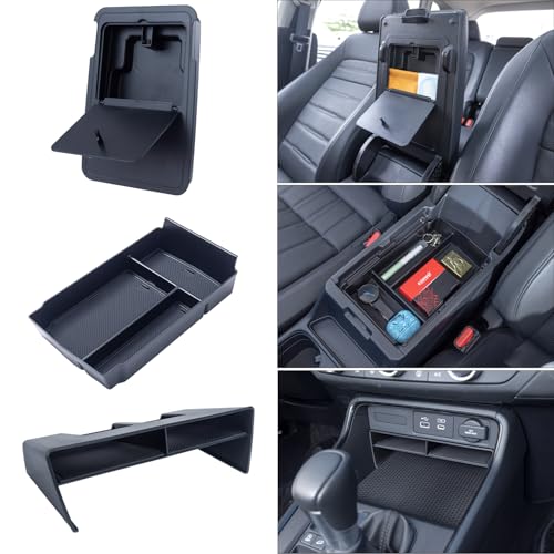 PIMCAR 3-Piece Center Console Organizer Set for 2023-2025 2026 Honda CR-V & CR-V Hybrid - Custom Fit Armrest Tray, Console Tray and Hidden Storage Box, Durable ABS Car Accessories by PIMCAR - Used condition - US$25.53