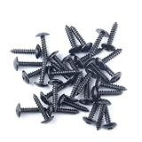 Wkręty samogwintujące Torx, wkręty samogwintujące, wkręty do drewna, wkręty z płaskim łbem, Torx, czarne, wkręty wiertnicze do mebli drewnianych – M3,9 x 25 mm