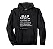 Definición de nombre divertido de Chad personalizada Sudadera con Capucha