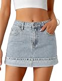 Falda vaquera para mujer, L