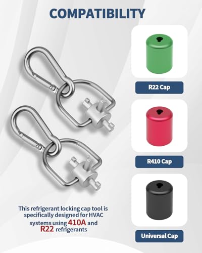 Aecsze 2 Pack 3-in-1 Locking Cap Key