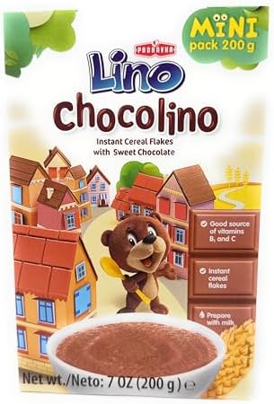 Lino Chocolino Instant Cereal Flakes 7oz 2 Pack