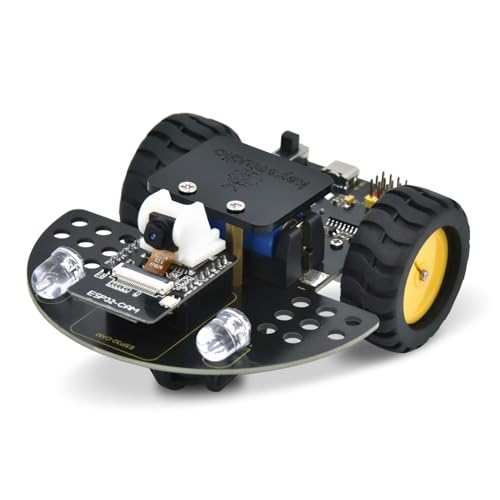 KEYESTUDIO ESP32-CAM Vision Smart Car Kit for Arduino,Educational Camera Coding Kit（CR123A Battery not Included