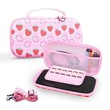 Ample d'espace de stockage: le boîtier de la console de jeu portable est livré avec un compartiment de console sécurisé, 12 emplacements de carte de jeu et une poche en maille pour stocker l'ajustement pour 2 accessoires (y compris le contrôleur supplémentaire, les câbles, etc.), en gardant tout organisé et dans l'arrivée facile