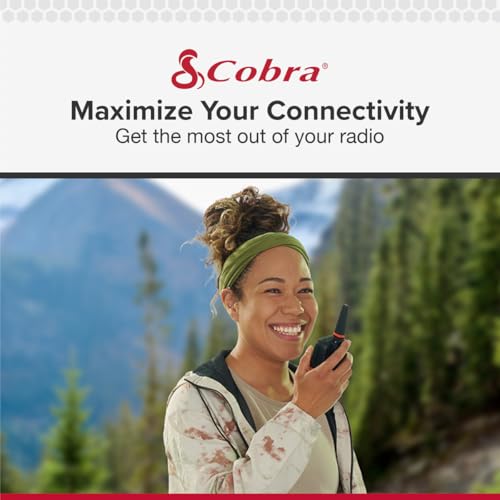 Image of Cobra ACXT 1000 Dock Charging Station for 2 Walkie Talkies with UBS Charging Cable - Dual Desktop Portable Charger, Compatible with AXCT1035R Rugged Outdoor Models