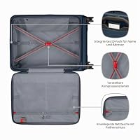 WENGER Skyon L Hartschalenkoffer 103/120 l Erweiterbar Reisekoffer Blau – Ansicht 5