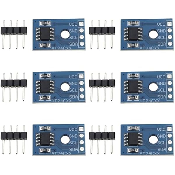 Create idea 6x AT24C256 SMD moduł pamięci I2C interfejs szeregowy EEPROM 2,7-5,5 V 5 mA odpowiedni do modułu przechowywania danych