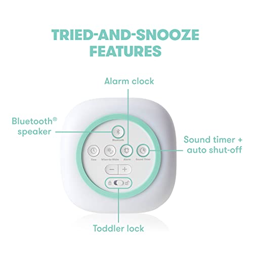 Frida Baby 3-In-1 Sound Machine + When-To-Wake Clock + Nightlight | White Noise Soother, Sleep Trainer, Alarm Clock, Nursery + Toddler + Kids Bedroom (Bluetooth) #TOP5