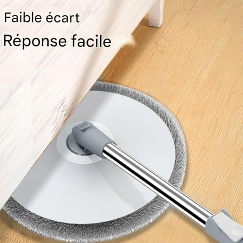 Kit serpillière rotative à seau unique avec essoreur performant