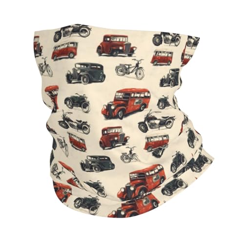 TZTTZT Neck Gaiters for Men Women - Vintage Car A Print Head Scarf Balaclava Face Neck Scarf Mask Cover Bandana