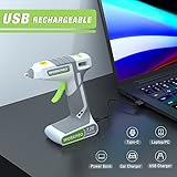 WORKPRO Cordless Glue Gun 7.2V with 20pcs Glue Sticks (7x100mm), Fast Preheating Hot Glue Gun with 2000mAh Lithium-ion Battery, Automatic-Power-Off Glue Stick Gun for Crafting with Indicator Lights - Image 6