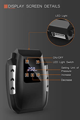 image for sanyi Air Compressor Car Tire Inflator DC 12V Auto Tire Pump with LED 