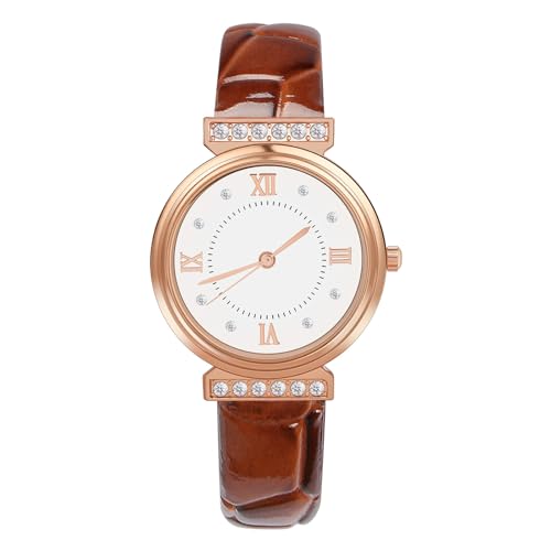OFFCUP Reloj de Cuero para Mujer, Reloj de Analógico Cuarzo con Esfera de Diamantes, 3 manecillas, Pulsera Informal de Moda Premium para Mujeres Damas y Niñas OFFCUP Reloj de Cuero para Mujer, Reloj de Analógico Cuarzo con Esfera de Diamantes, 3 manecillas, Pulsera Informal de Moda Premium para Mujeres Damas y Niñas