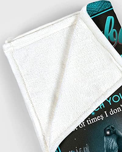 Fleece Blanket to My Husband - Bed Throw Grandma Grandpa Dad Mom Blanket Gifts from Grandmother Wife Husband Men Women, Birthday, Christmas 40x50 inch