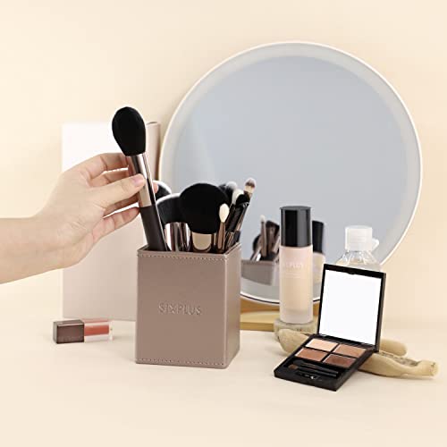 Sixplus Makeup Brushes Set, 15Pcs Coffee Professional Makeup Brush Set With Case For Concealer Eyeshadow Foundation Powder Blush, Magnetic Storage Box, Guide, Covers, Best Make Up Brush Kit Gift For Women Girlfriend Mom Mother's Day Gift #TOP6