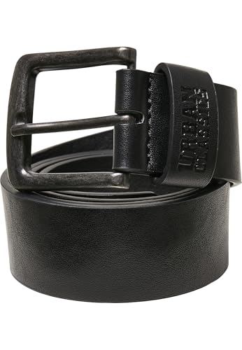 Imagen de Urban Classics Recycled Imitation Leather Unisex Cinturón Negro S-M 100% poliéster