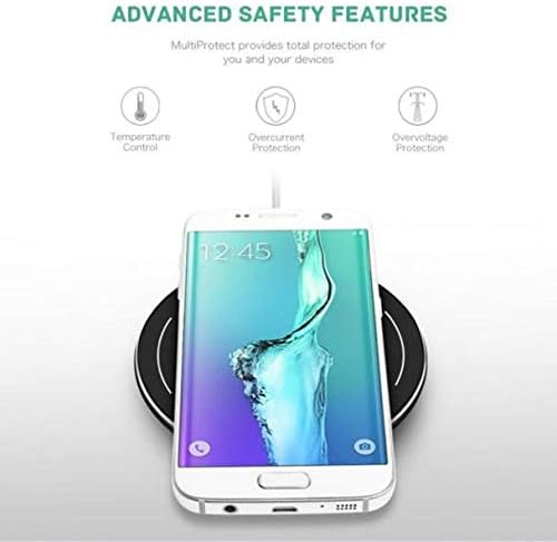 SCDWireless Wireless Charger Fast 7.5W and 10W Charging Pad for Galaxy S21,Plus,Ultra - Slim Quick Charge Compatible with Samsung Galaxy S21,Plus,Ultra,Black,SC-SC78347Y9Y-294