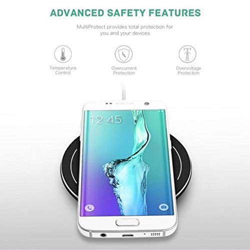 Wireless Charger Fast 7.5W and 10W Charging Pad Slim Quick Charge Compatible with BLU G90, G9 Pro