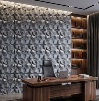 Image of Kayra Decor 3D Wall Panel PVC Diamond Design, Bronze Rust Color 19.7 inch X 19.7 inch (Pack of 12) - Covers 32.28 Sq. Ft.