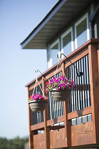 Premium - Heavy Duty - Hold It Mate Multi Use Hook Kit for Vertical Spindled Railings, Hang Flower Baskets Chimes Bird Feeder 15LBS Weight Limit (2 pack)