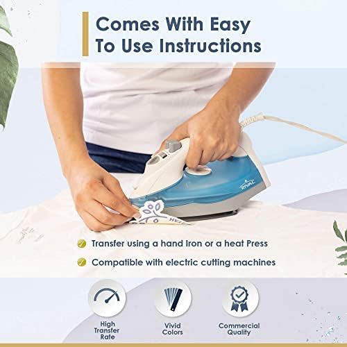 Hayes Paper Co. Heat Transfer Paper - Iron On Transfer Paper T-Shirt Printing - A4 Transparent Film Paper, Ideal for Light and White Fabrics (20 Sheets)