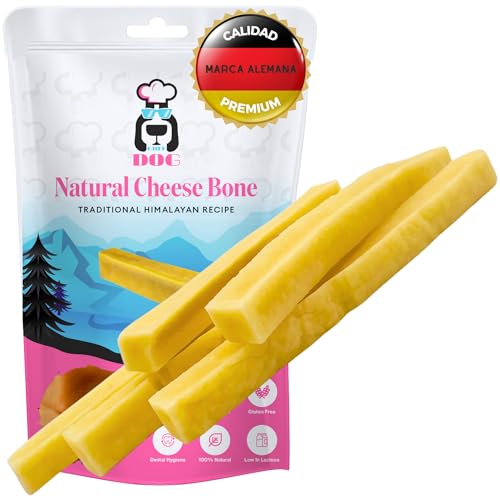 Huesos para Masticar Hechos de Queso • Sin aditivos • Placer de masticación prolongado • Saludable • Inodoro • Apto para Todas Las Razas de Perros (Talla XS)