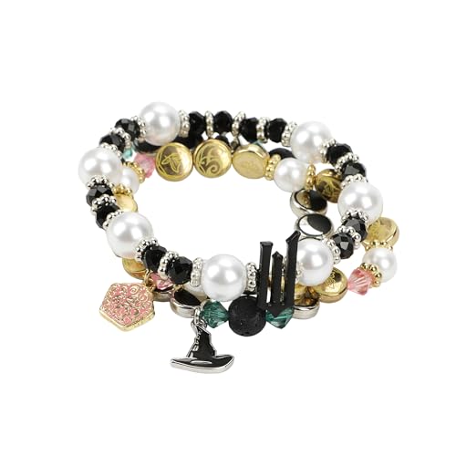 Bioworld Wicked 3-Piece Stretchy Beaded Bracelet Set