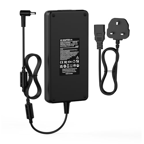 230W Laptop Charger for MSI GT72 GT72S GS66 GS76 GS75 GS65 Stealth P65 P75 Creator GT73VR GT75VR GT83VR GTX 1070 Quadro P5000 GT62VR Pro G-034 G-1423 G-1438 Pro G-1666 Power Supply Adapter【5.5*2.5mm】