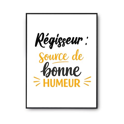 Affiche régisseur humour à offrir pour célébrer un anniversaire