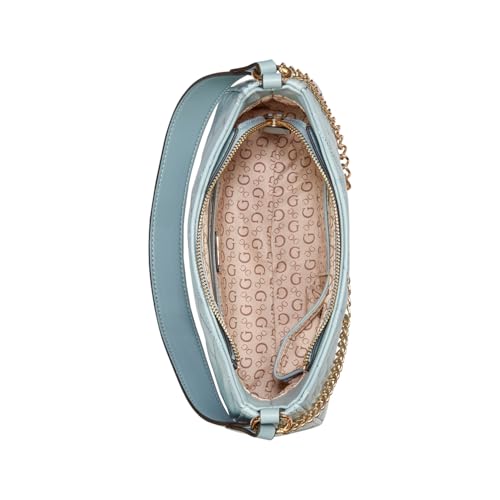 Image of Guess Women Blue Quilted Shoulder Bag with Strap