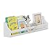 brightmaison Childrens Wall Mounted Floating Shelf White Wood Molding Design Decor - Kid's Room Bookshelf Display Books and Toy Organizer – Ships Fully Assembled
