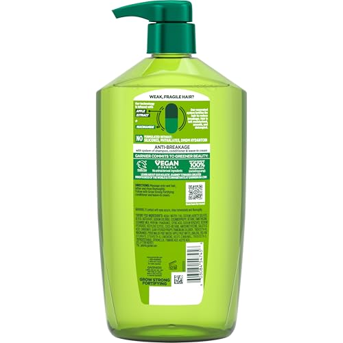 Garnier Fructis Grow Strong Shampoo, 33.8 Fl Oz, 1 Count (Packaging May Vary) (Pack of 2) - image 7
