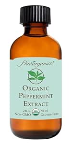 Flavorganics Organic Peppermit Extract, 2 Ounce Bottle