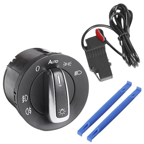 Image of LithTor Headlight Fog Light Switch 5ND941431B Auto Light Control for VW Golf MK5 MK6 Jetta Passat B6 Touran Tiguan Caddy 5ND 941 431B Headlamp (with sensor)