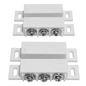 2 Sets NO&NC Magnetic Switch Door Contact Sensor Surface Mounted