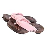 Holibanna 1 par de Sandalias de Zueco Japonesas de Moda de Verano Zapatillas de Madera