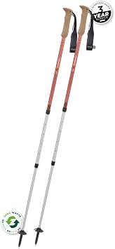 Komperdell Highlander Zero Carbon Fiber Backcountry Ski Poles with Shock Absorbing Handle & Adjustable Length