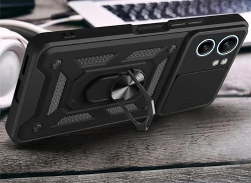 Image of AIBEX Back Cover for Motorola G05 | D10 Tough Armor Case | Sliding Camera Shield | 360 Protection | Kickstand Ring Holder | Military-Grade Shockproof Bumper Case