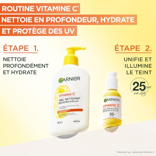 Sérum Visage 2 En 1 Vitamine C Booster D'eclat Garnier Le Flacon De 30ml - vue 7
