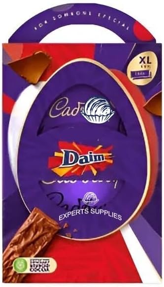 Cad Dairy Milk Fruit and Nut, Flake, Fingers, Diam, Wispa Gold, Mini Egg Creme, Chocolate Easter Egg – Easter Gift for Adults and Kids For Easter Egg Hunts 2026 (Pack Of 1, Daim Egg)