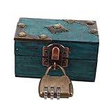 Sécurité renforcée : le coffret à trésors de stockage de bijoux est livré avec un verrouillage par mot de passe, offrant une couche de sécurité supplémentaire pour vos précieux bijoux, stockage de colliers, coffret à trésors de stockage de bijoux