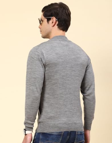Image of Monte Carlo Men Regular Fit Full Sleeve Solid T Neck Winter Pullover (Pack of 1)
