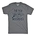 Funny Fishing Shirt for Men – The Fish Whisperer Graphic Design – Soft Cotton Blend Tee – Lake Life Gift for Fishermen Dads and Outdoor Enthusiasts Grey M