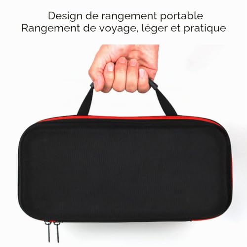 Boîte de Rangement pour Microphone, Remplissage en éponge Antichoc, Sac à Fermeture éclair en EVA, étui pour Microphone sans Fil, étui de Voyage Rigide de Grande capacité – vue 5
