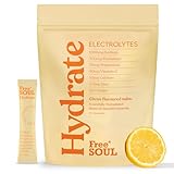 Free Soul Hydrate | Electrolyte Hydration Sachets | Zero Sugar | 30 Sachets | Advanced Electrolyte Powder with Sodium, Magnesium, Vitamin C | Citrus Salt Flavour - Image 1