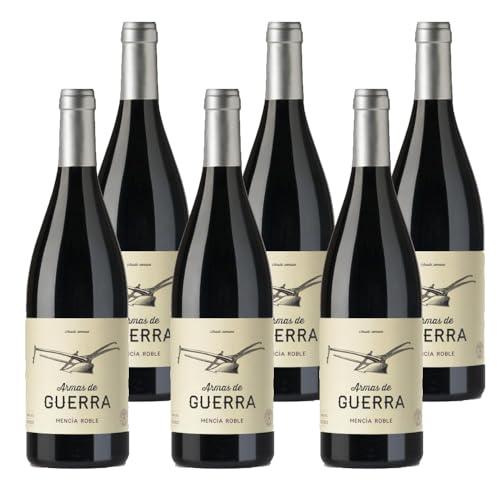 Armas de Guerra Mencía Roble, Vino Tinto, Pack de 6 Botellas. Denominaciión de Origen Bierzo